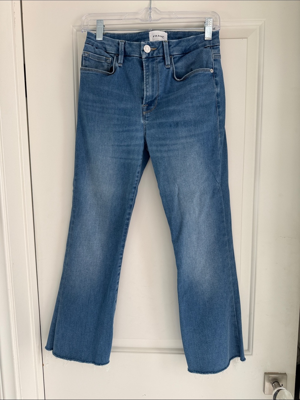 Frame Denim Light Blue Flare Jeans